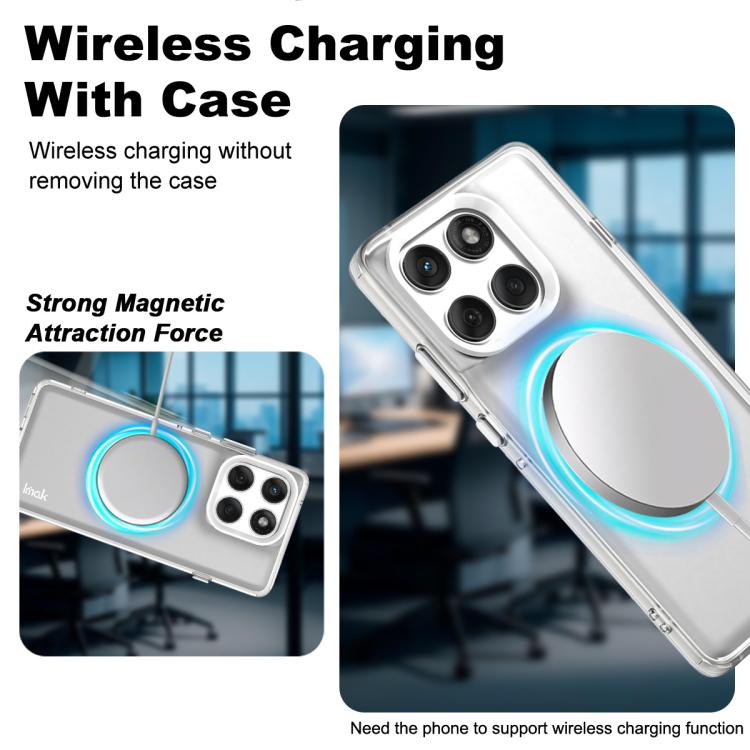 For Motorola Edge 60 Pro IMAK Chocolate Series TPU + PET MagSafe Phone Case
