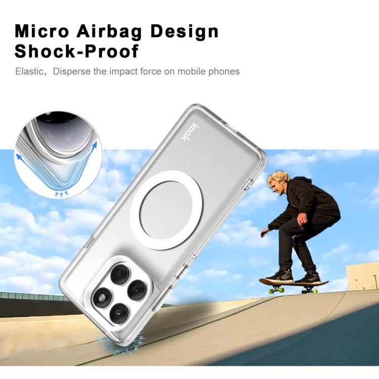 For Motorola Edge 60 Pro IMAK Chocolate Series TPU + PET MagSafe Phone Case