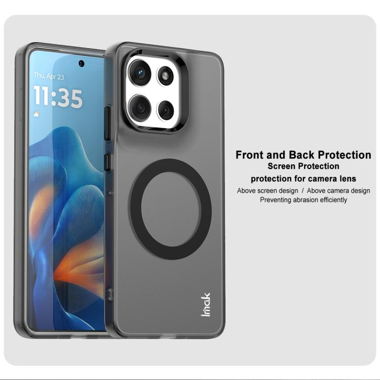 For Motorola Moto G86 5G IMAK Chocolate Series TPU + PET MagSafe Phone Case