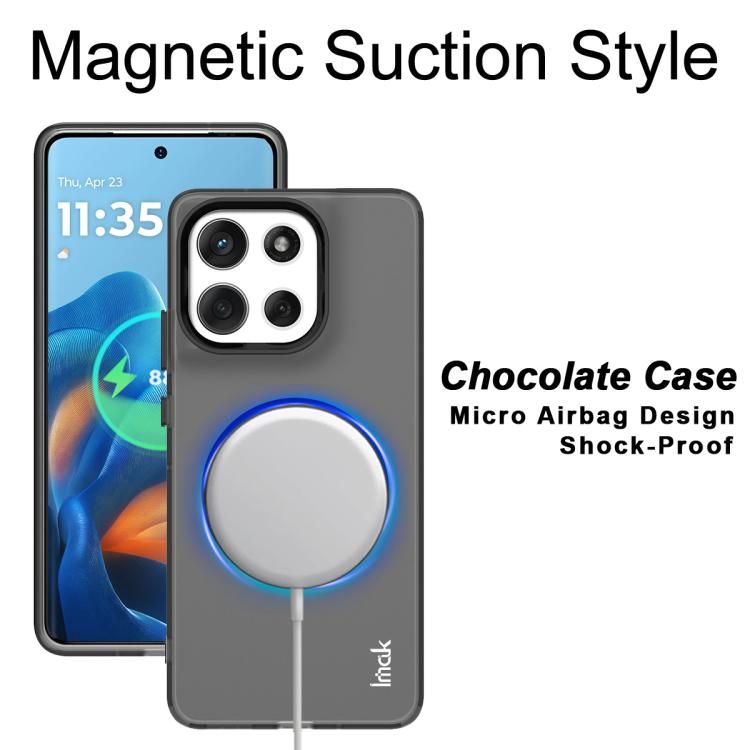 For Motorola Moto G86 5G IMAK Chocolate Series TPU + PET MagSafe Phone Case