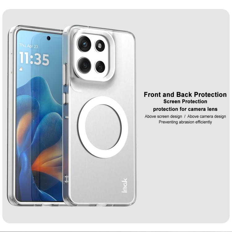 For Motorola Moto G86 5G IMAK Chocolate Series TPU + PET MagSafe Phone Case