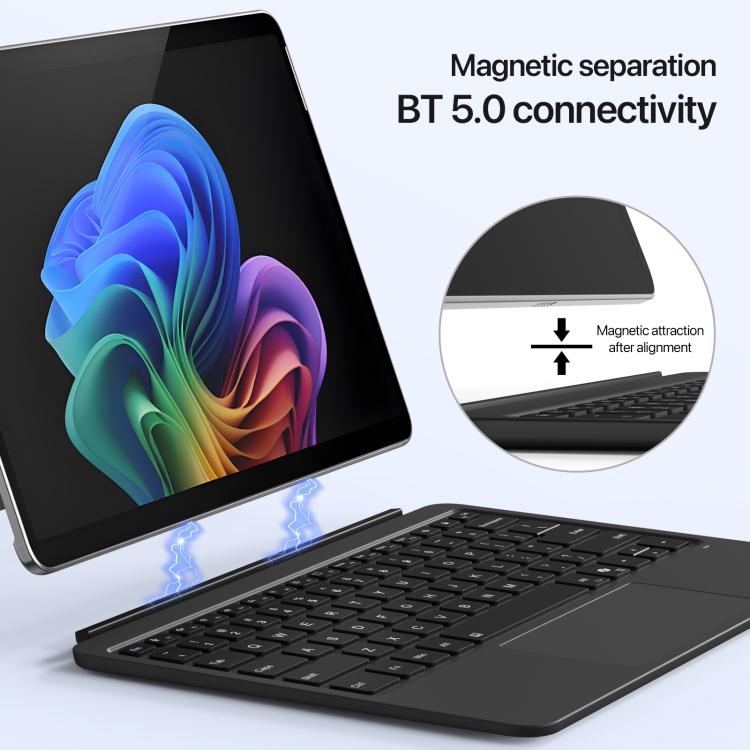 For MicroSoft Surface Pro 12 Backlight Tablet Bluetooth Keyboard with Touch Pad
