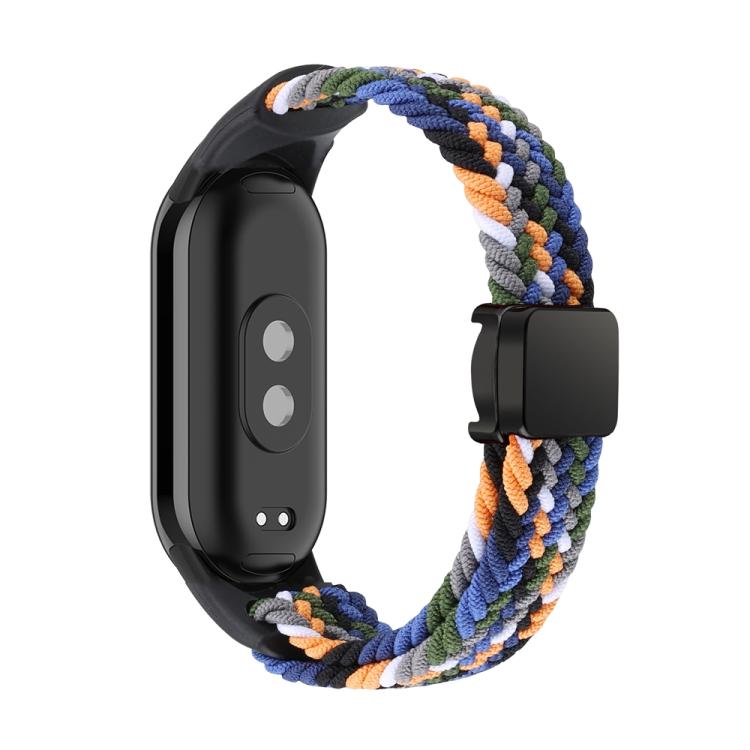 For Xiaomi Smart Band 10 / 9 / 8 xDfind Nylon Braided Loop Magnetic Buckle Watch Band