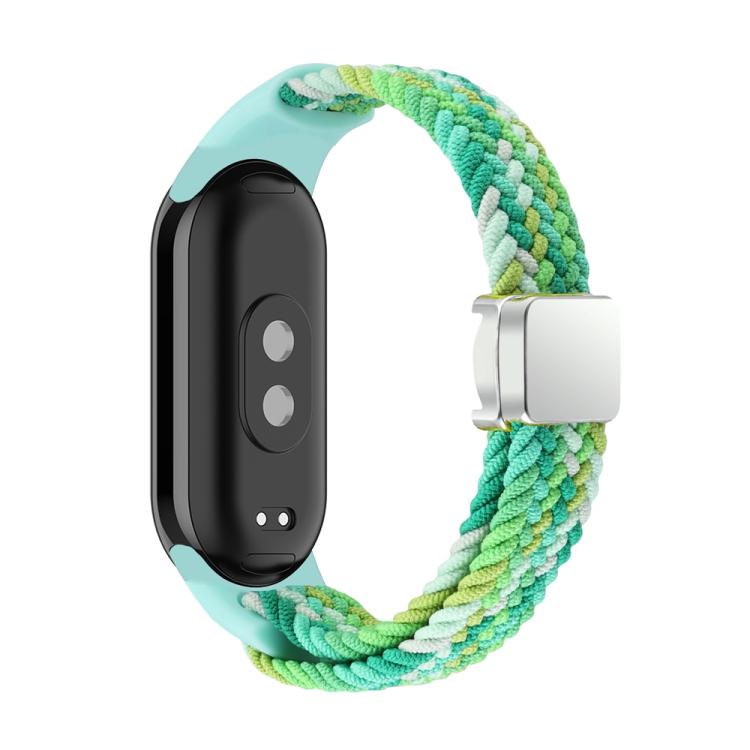 For Xiaomi Smart Band 10 / 9 / 8 xDfind Nylon Braided Loop Magnetic Buckle Watch Band