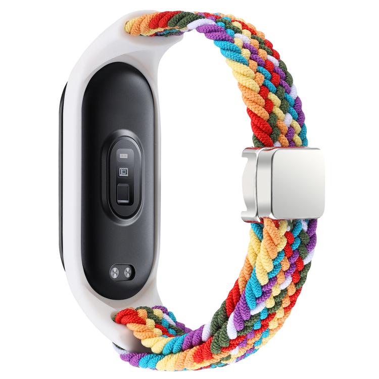 For Xiaomi Mi Band 7 / 6 / 5 / 4 / 3 xDfind Watch Cover Integrated Braided Loop Magnetic Buckle Watch Band