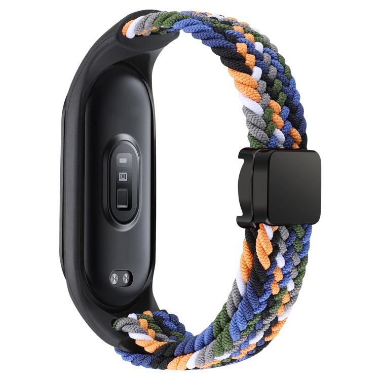 For Xiaomi Mi Band 7 / 6 / 5 / 4 / 3 xDfind Watch Cover Integrated Braided Loop Magnetic Buckle Watch Band
