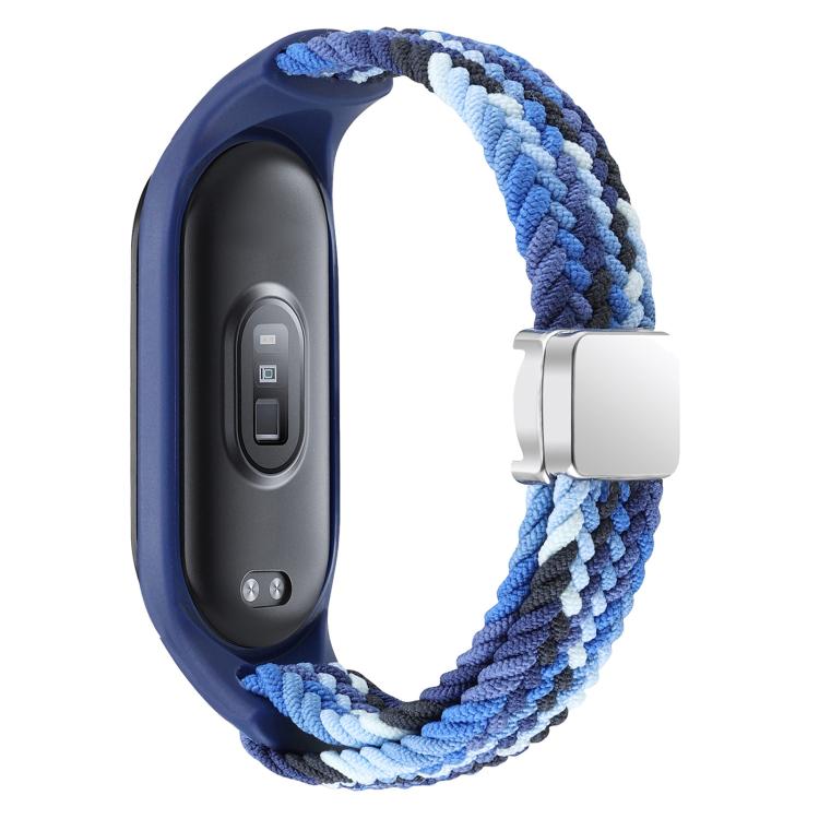 For Xiaomi Mi Band 7 / 6 / 5 / 4 / 3 xDfind Watch Cover Integrated Braided Loop Magnetic Buckle Watch Band