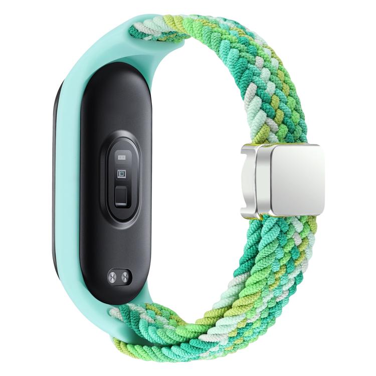 For Xiaomi Mi Band 7 / 6 / 5 / 4 / 3 xDfind Watch Cover Integrated Braided Loop Magnetic Buckle Watch Band