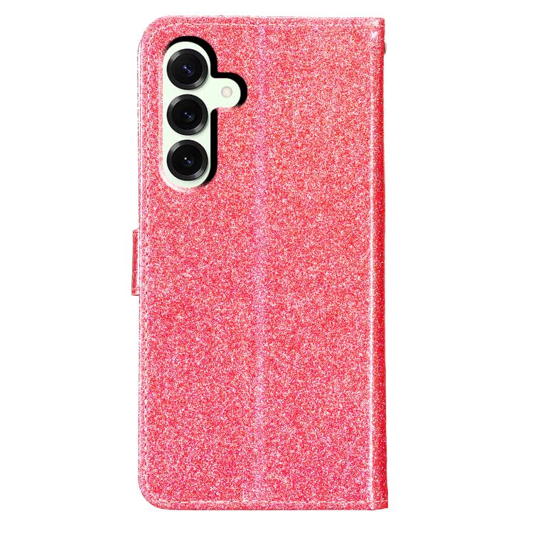 For Samsung Galaxy S25 FE 5G Glitter Powder Flip Leather Phone Case