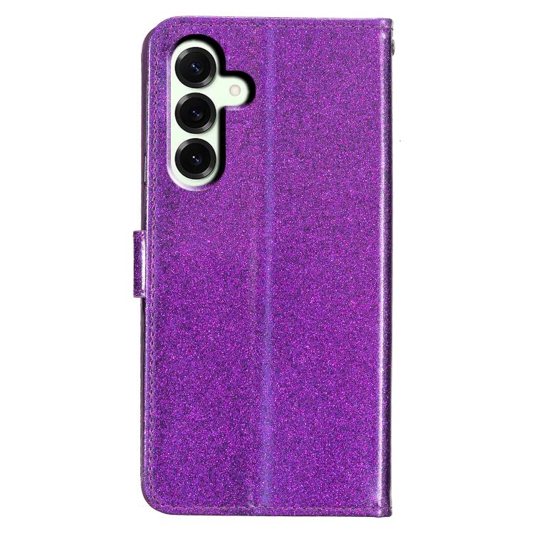 For Samsung Galaxy M36 5G Glitter Powder Flip Leather Phone Case