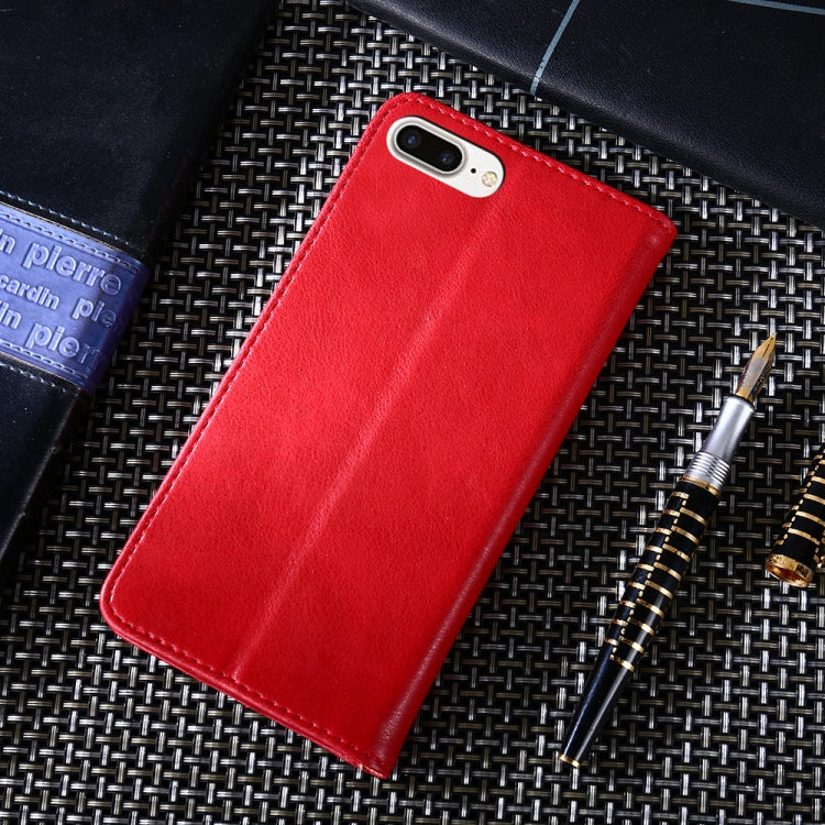 For iPhone 8 Plus / 7 Plus Non-Magnetic Retro Texture Horizontal Flip Leather Case with Holder & Card Slots & Wallet