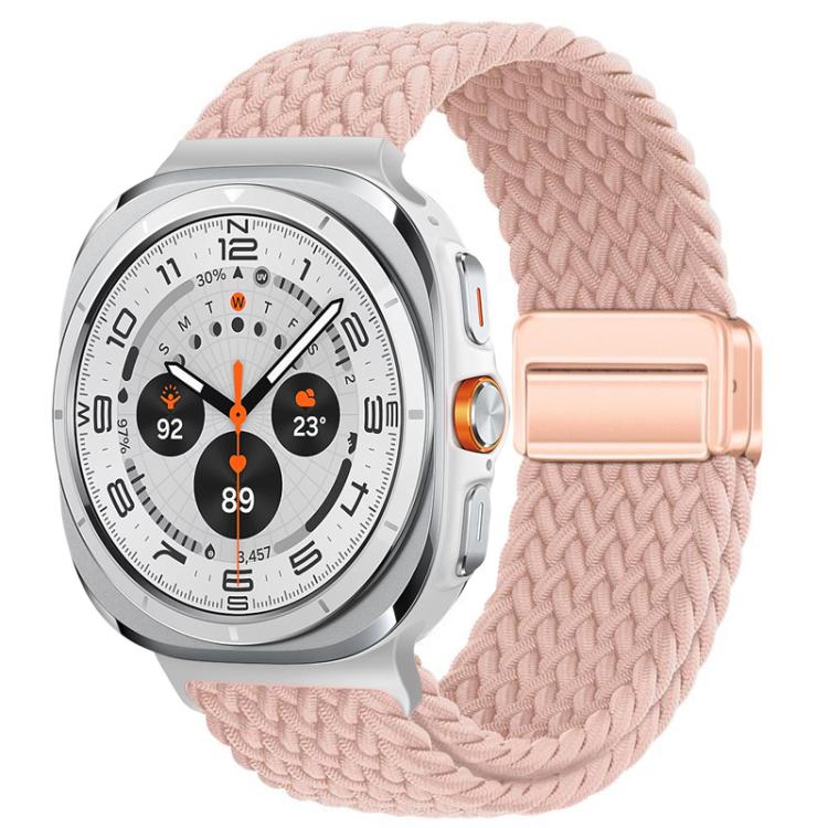 For Samsung Galaxy Watch Ultra / Ultra 2025 xDfind Magnetic Buckle Nylon Braid Loop Watch Band