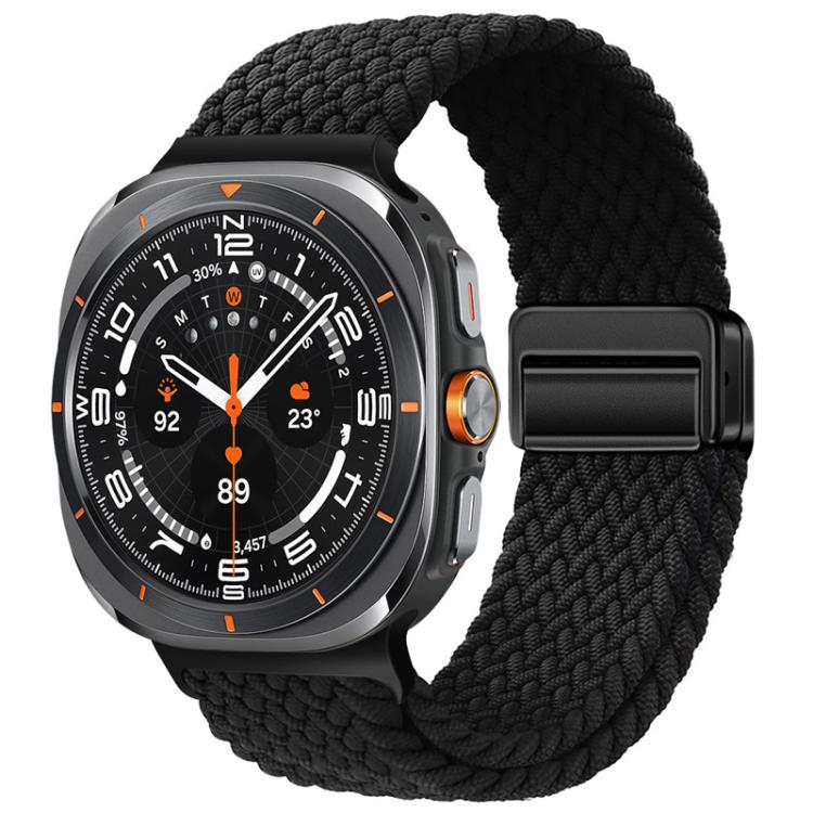 For Samsung Galaxy Watch Ultra / Ultra 2025 xDfind Magnetic Buckle Nylon Braid Loop Watch Band