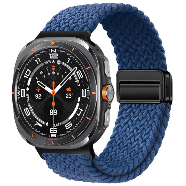For Samsung Galaxy Watch Ultra / Ultra 2025 xDfind Magnetic Buckle Nylon Braid Loop Watch Band