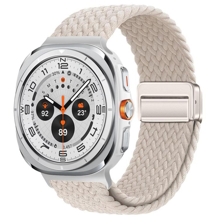 For Samsung Galaxy Watch Ultra / Ultra 2025 xDfind Magnetic Buckle Nylon Braid Loop Watch Band
