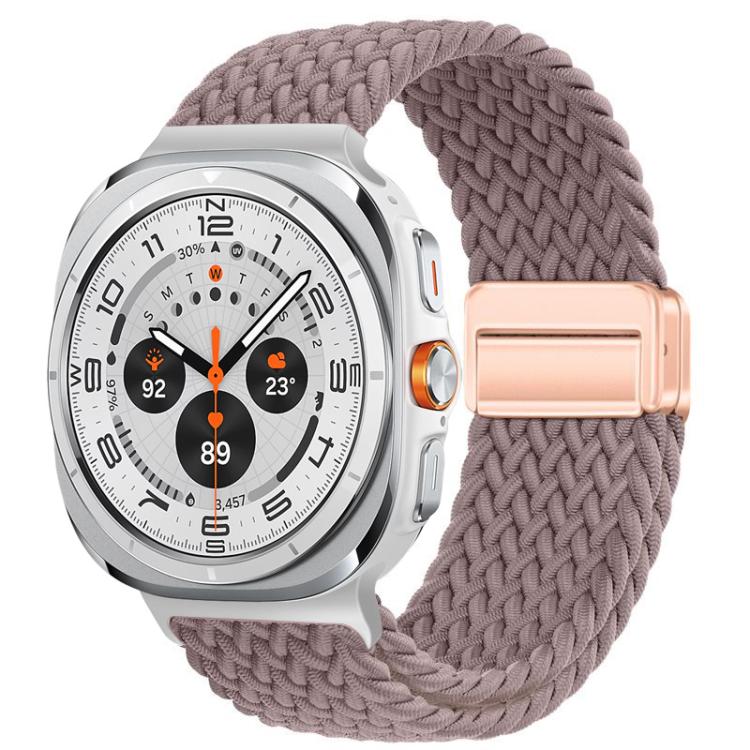 For Samsung Galaxy Watch Ultra / Ultra 2025 xDfind Magnetic Buckle Nylon Braid Loop Watch Band