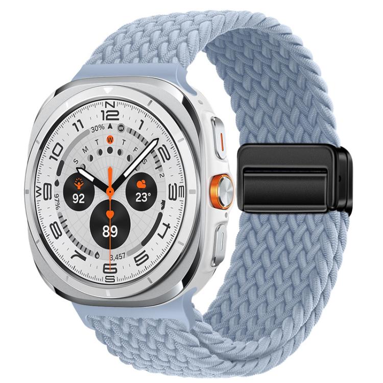 For Samsung Galaxy Watch Ultra / Ultra 2025 xDfind Magnetic Buckle Nylon Braid Loop Watch Band