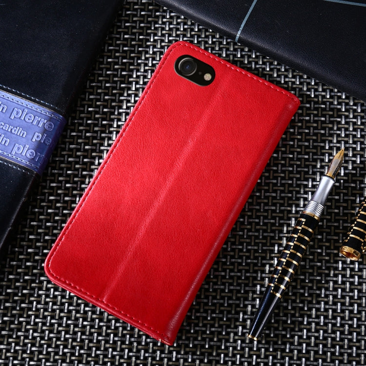 For iPhone SE 2022 / SE 2020 / 8  / 7 Non-Magnetic Retro Texture Horizontal Flip Leather Case with Holder & Card Slots & Wallet