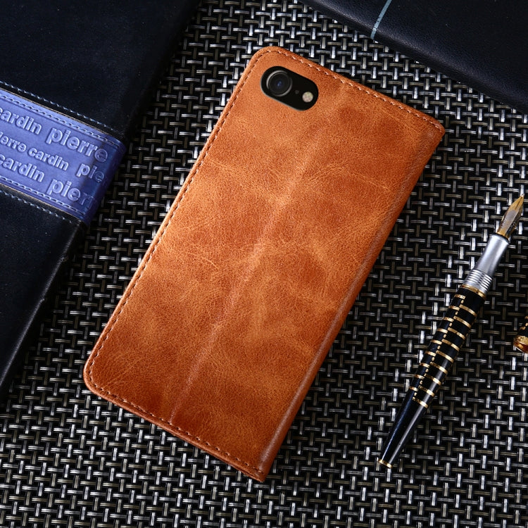 For iPhone SE 2022 / SE 2020 / 8  / 7 Non-Magnetic Retro Texture Horizontal Flip Leather Case with Holder & Card Slots & Wallet