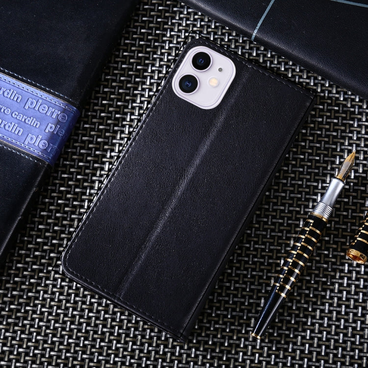 For iPhone 11 Non-Magnetic Retro Texture Horizontal Flip Leather Case with Holder & Card Slots & Wallet