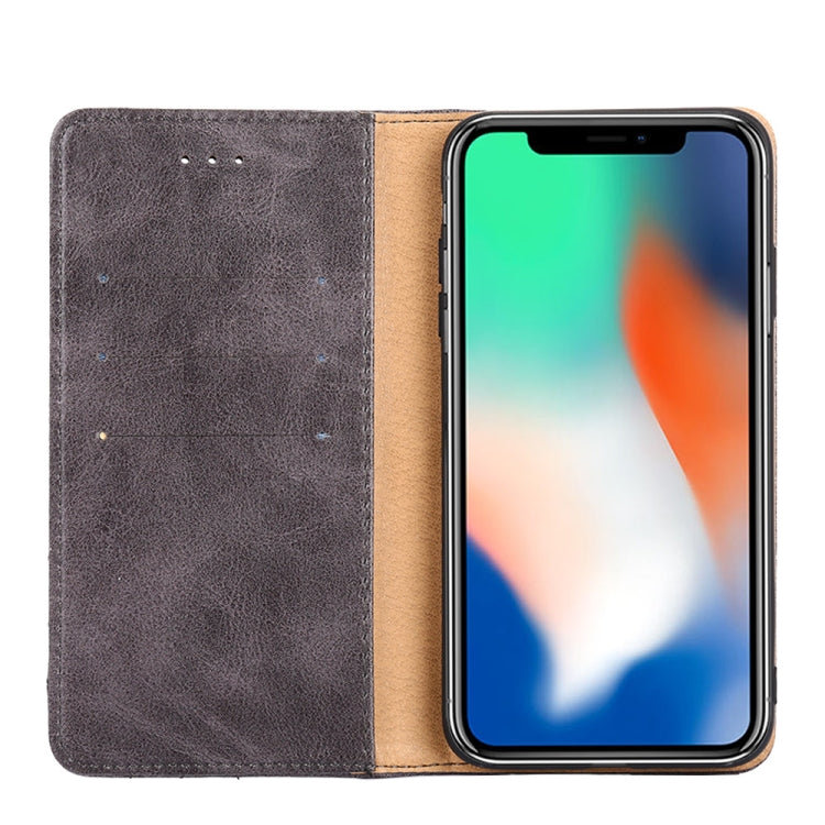 For iPhone 11 Non-Magnetic Retro Texture Horizontal Flip Leather Case with Holder & Card Slots & Wallet