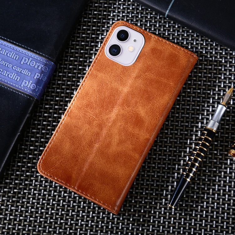 For iPhone 11 Non-Magnetic Retro Texture Horizontal Flip Leather Case with Holder & Card Slots & Wallet