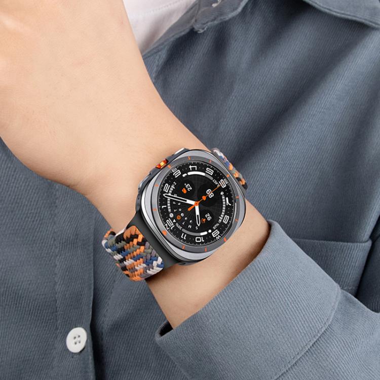 For Samsung Galaxy Watch Ultra / Ultra 2025 xDfind Magnetic Buckle Nylon Braid Loop Watch Band