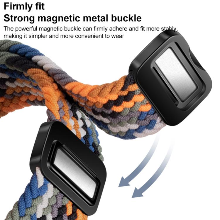 For Samsung Galaxy Watch Ultra / Ultra 2025 xDfind Magnetic Buckle Nylon Braid Loop Watch Band