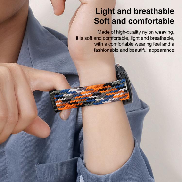 For Samsung Galaxy Watch Ultra / Ultra 2025 xDfind Magnetic Buckle Nylon Braid Loop Watch Band