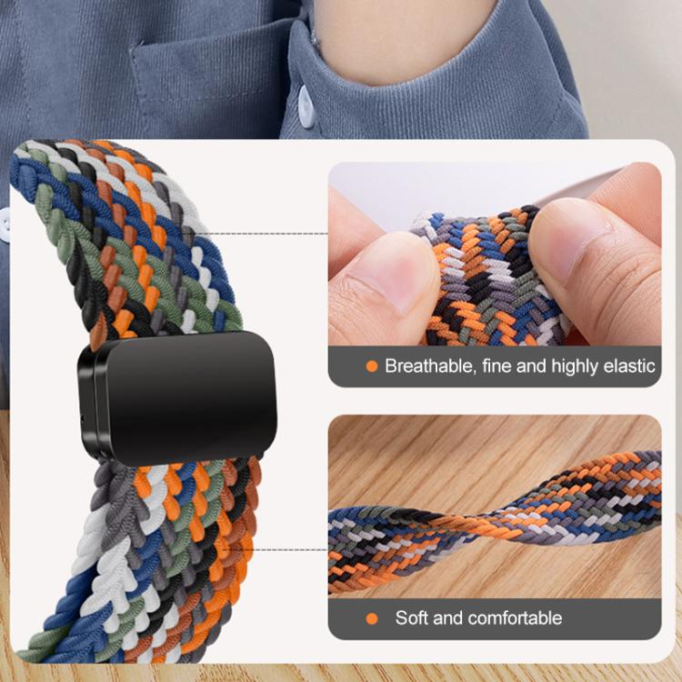 For Samsung Galaxy Watch Ultra / Ultra 2025 xDfind Magnetic Buckle Nylon Braid Loop Watch Band