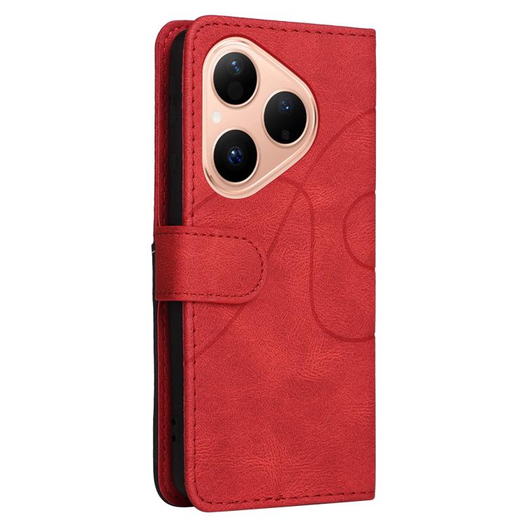 For Huawei Pura 80 5G Dual-color Splicing Flip Leather Phone Case