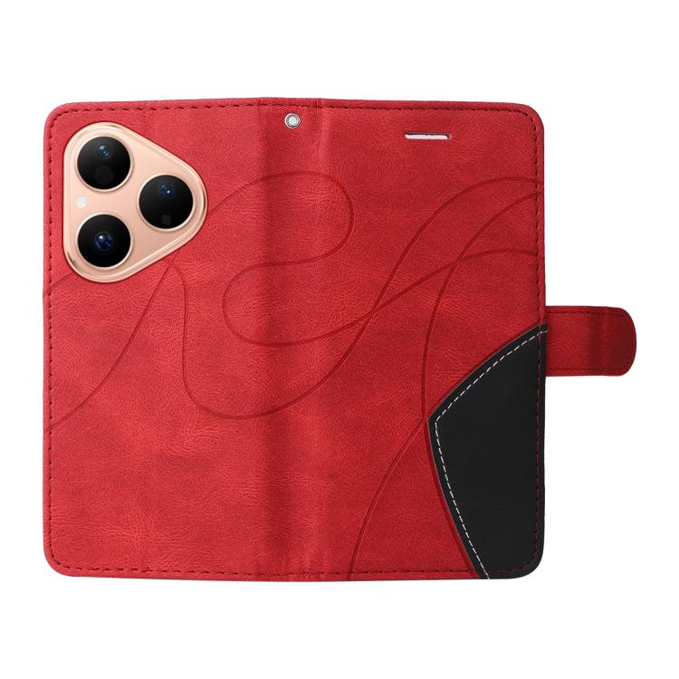 For Huawei Pura 80 5G Dual-color Splicing Flip Leather Phone Case