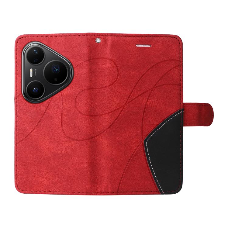 For Huawei Pura 80 Pro 5G Dual-color Splicing Flip Leather Phone Case