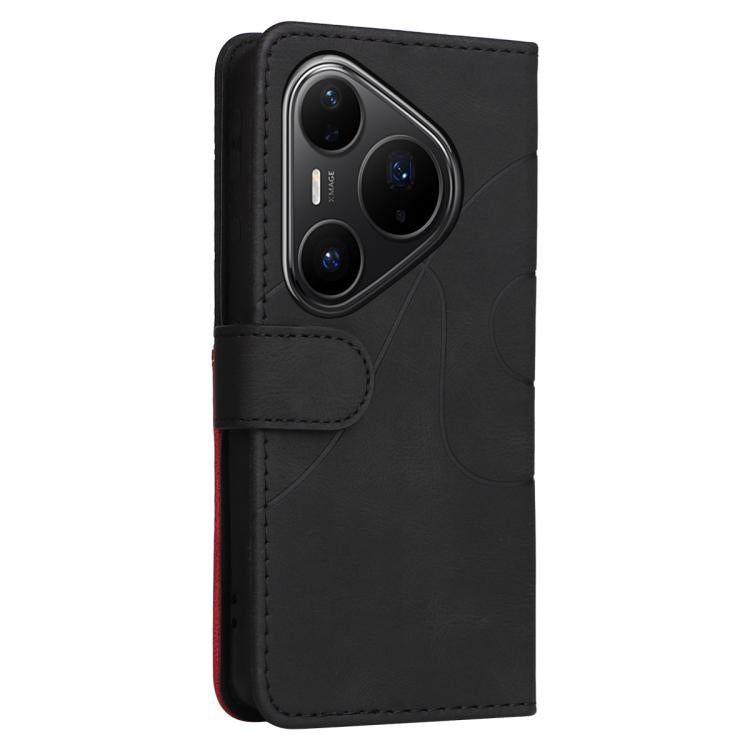 For Huawei Pura 80 Pro 5G Dual-color Splicing Flip Leather Phone Case