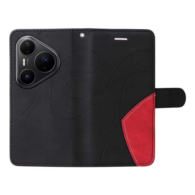 For Huawei Pura 80 Pro 5G Dual-color Splicing Flip Leather Phone Case
