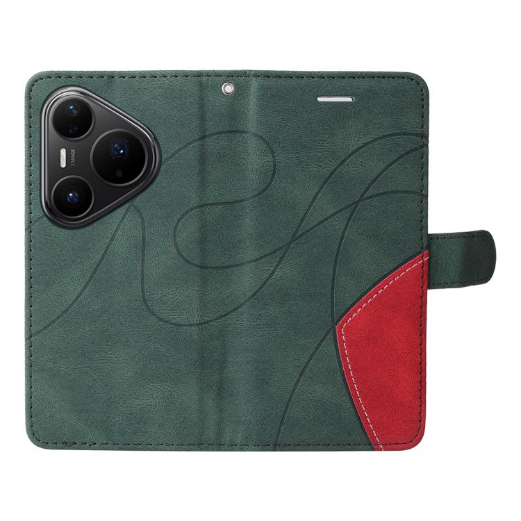 For Huawei Pura 80 Pro 5G Dual-color Splicing Flip Leather Phone Case