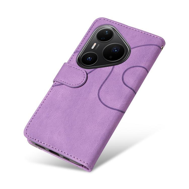 For Huawei Pura 80 Pro 5G Dual-color Splicing Flip Leather Phone Case