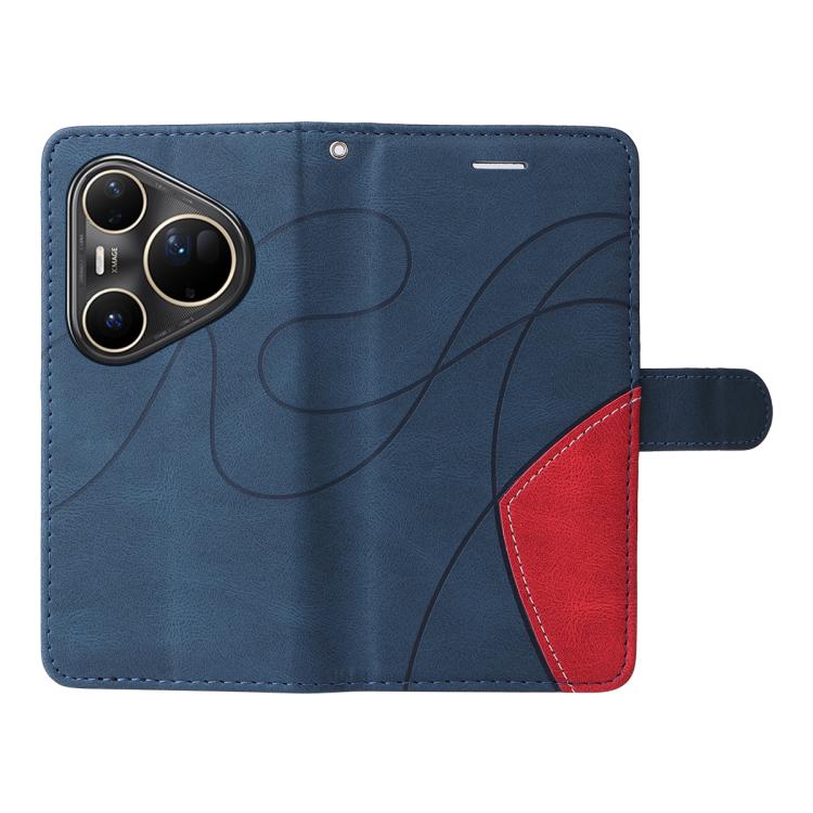 For Huawei Pura 80 Ultra 5G Dual-color Splicing Flip Leather Phone Case