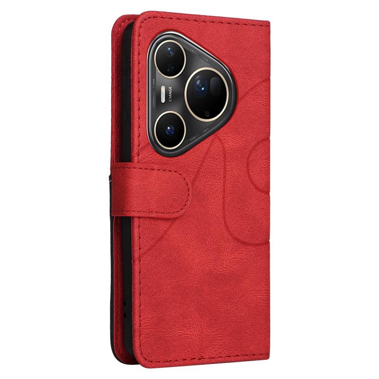 For Huawei Pura 80 Ultra 5G Dual-color Splicing Flip Leather Phone Case