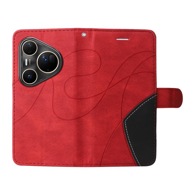 For Huawei Pura 80 Ultra 5G Dual-color Splicing Flip Leather Phone Case