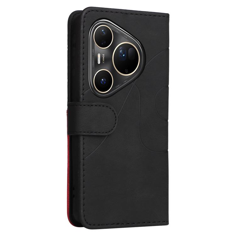 For Huawei Pura 80 Ultra 5G Dual-color Splicing Flip Leather Phone Case