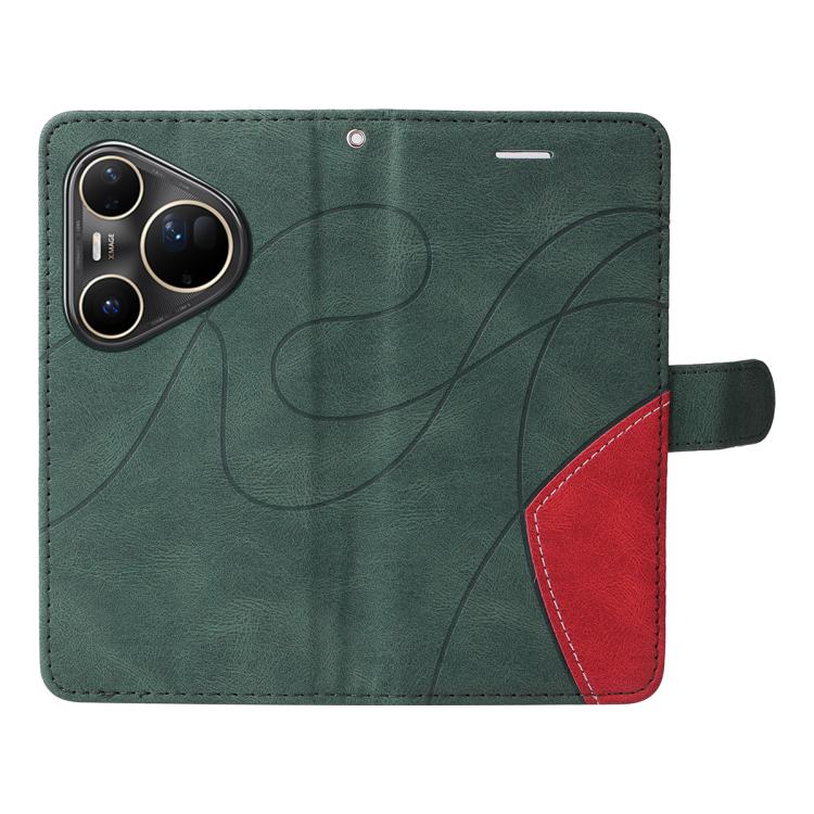 For Huawei Pura 80 Ultra 5G Dual-color Splicing Flip Leather Phone Case