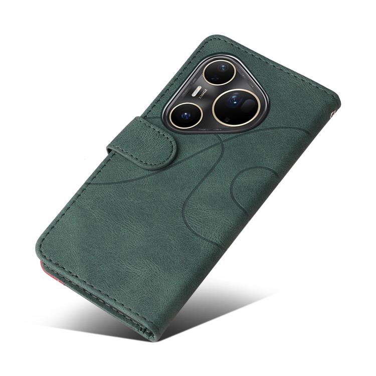 For Huawei Pura 80 Ultra 5G Dual-color Splicing Flip Leather Phone Case