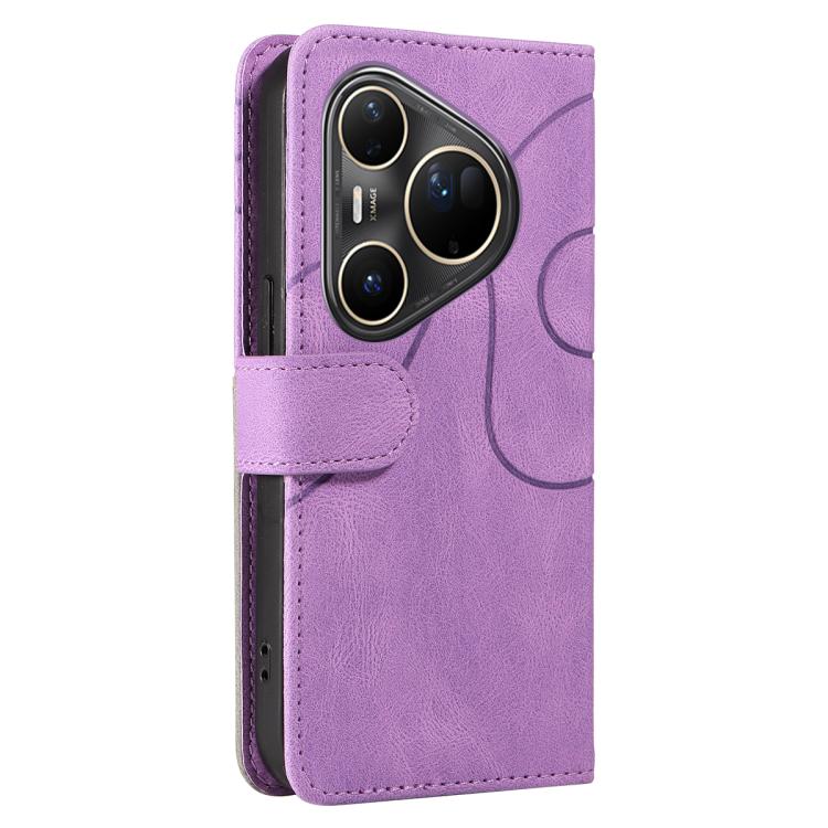 For Huawei Pura 80 Ultra 5G Dual-color Splicing Flip Leather Phone Case