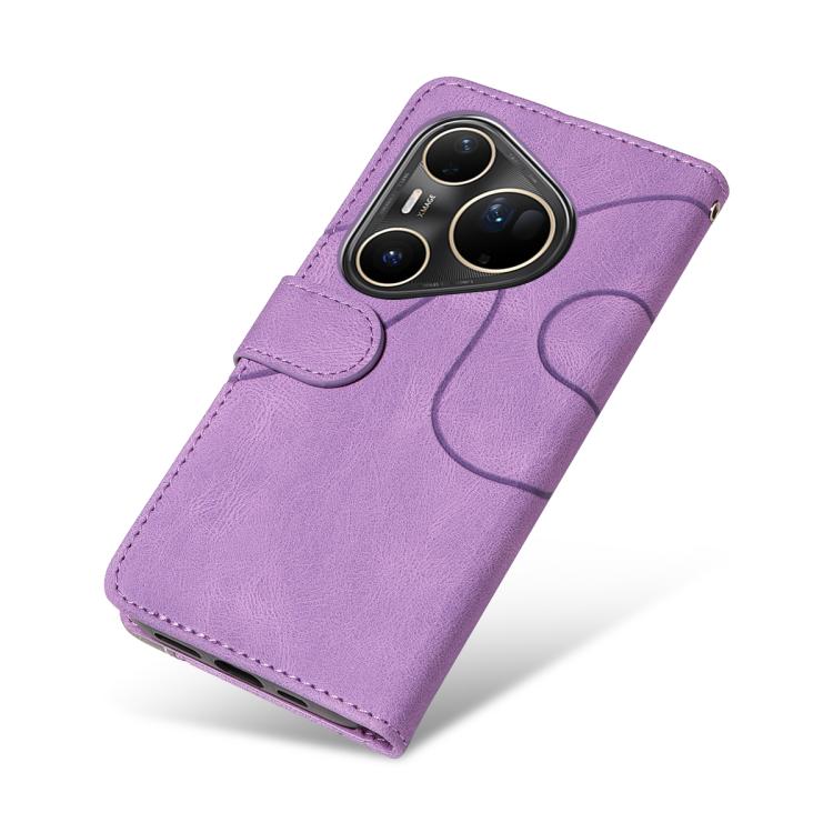 For Huawei Pura 80 Ultra 5G Dual-color Splicing Flip Leather Phone Case