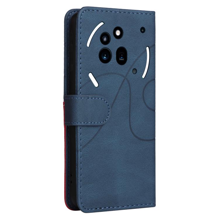 For Nothing Phone 3A Pro Dual-color Splicing Flip Leather Phone Case