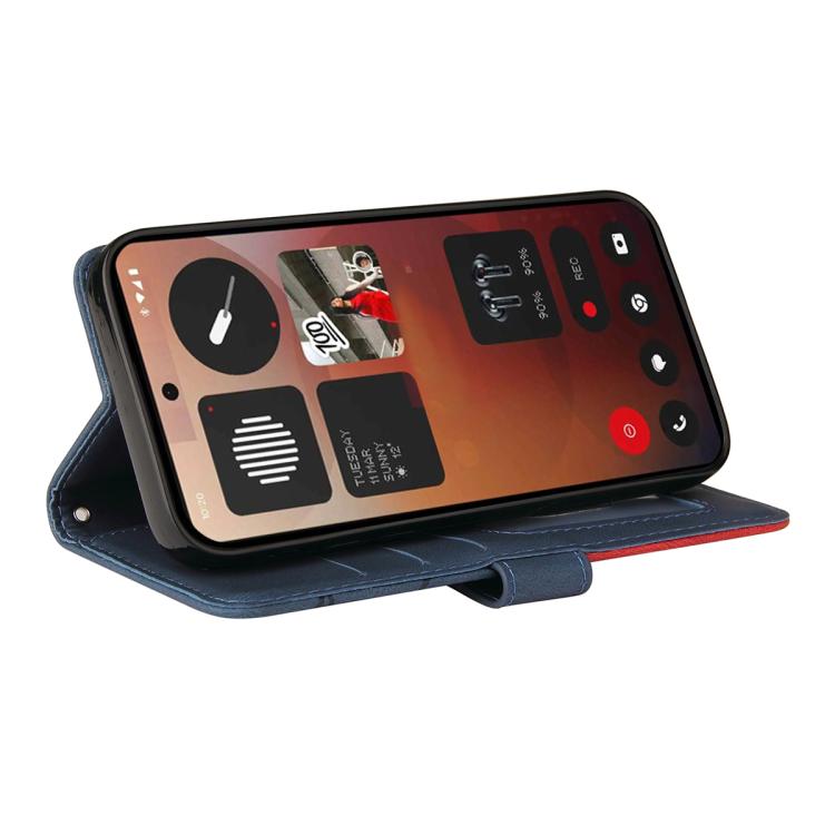 For Nothing Phone 3A Pro Dual-color Splicing Flip Leather Phone Case