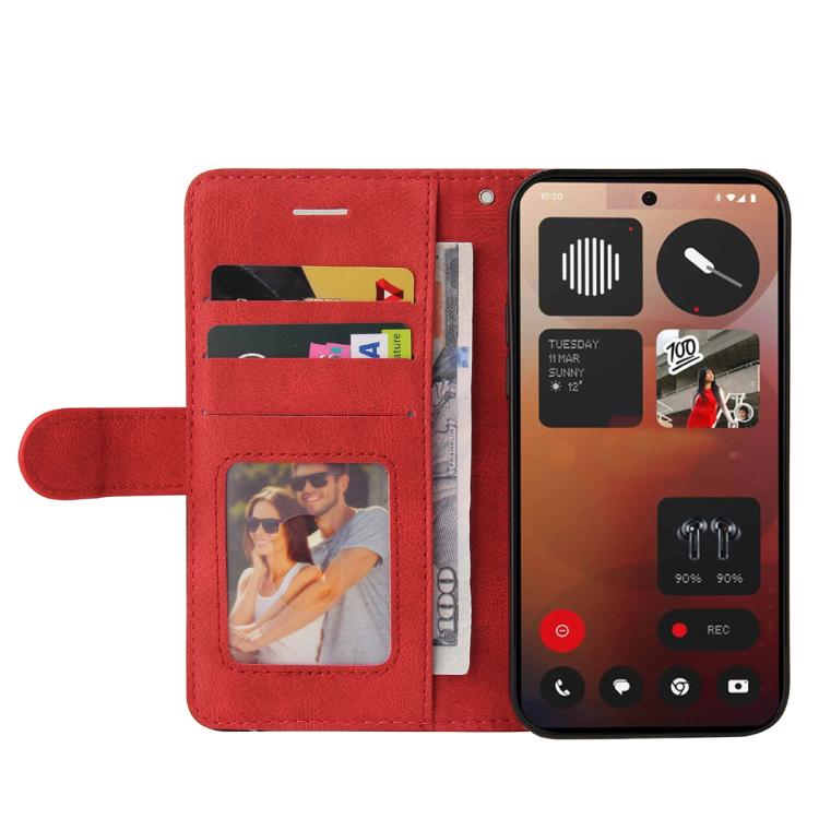 For Nothing Phone 3A Pro Dual-color Splicing Flip Leather Phone Case