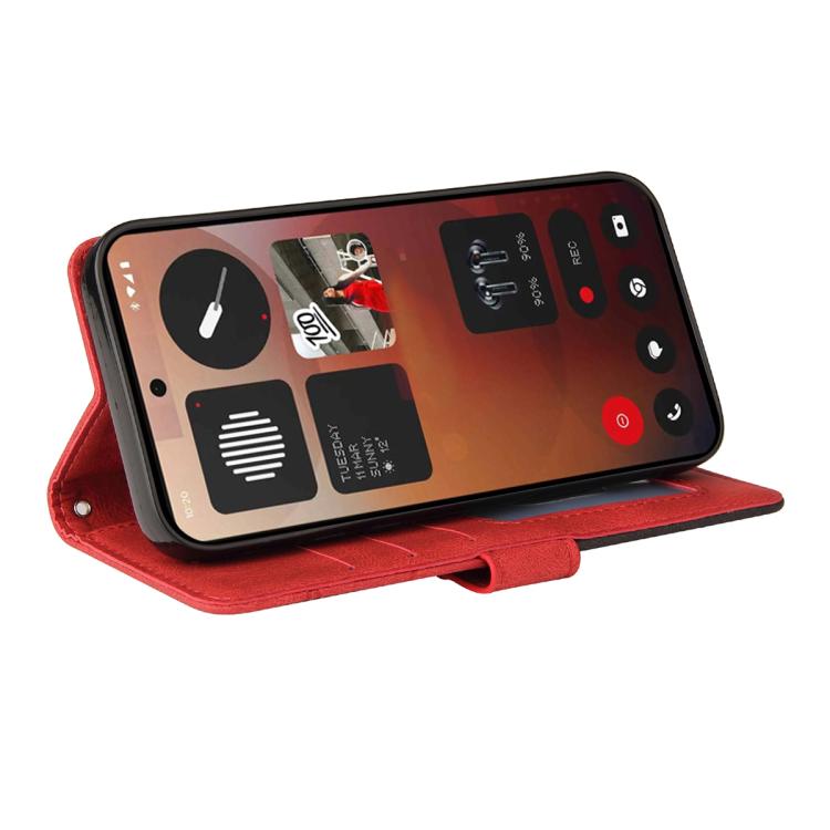 For Nothing Phone 3A Pro Dual-color Splicing Flip Leather Phone Case