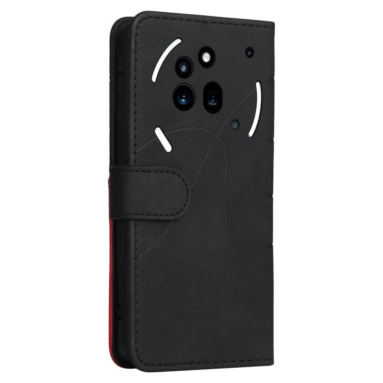 For Nothing Phone 3A Pro Dual-color Splicing Flip Leather Phone Case